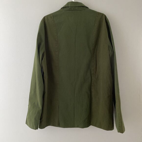 Vintage Puma Blazer Mens XL Army Green Two Tone Gorpcore Coat Jacket NWT - Picture 2 of 16
